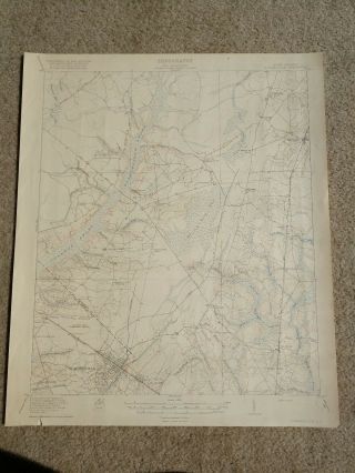 22x29 1920 Usgs Topo Map Summerville,  South Carolina Moncks Corner Pinepolis