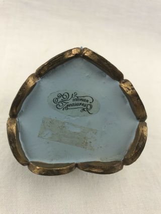 Vintage Trinket Box Victoria Treasures Porceline In 4