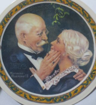 Knowles Norman Rockwell Christmas 1976 Collector Plate 2