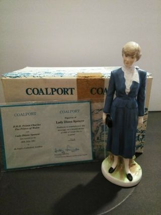 Lady Diana Spencer Coalport Limited Edition 1000 924 Figurine Certificate 1981