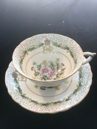 Paragon Coronation Of H.  M Queen Elizabeth Ii 1953 Cup And Saucer