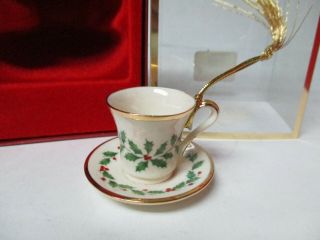 Lenox Ornament - Cup & Saucer