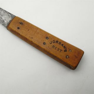 Vtg / Antique Jordan ' s Best Carbon Steel Chef ' s Carving knife 3