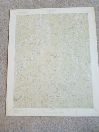 22x29 Vintage 1916 Usgs Topo Map Inez,  Kentucky Richardson Whitehouse Van Lear