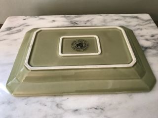 Longaberger Woven Traditions Sage Green Rectangle Serving Platter Tray 13” X 9” 5