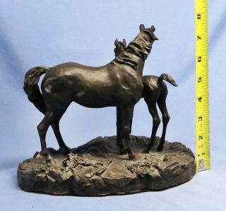 Lanford Monroe Horse Sculpture Remington Style Bronze – The Young Stallion 6