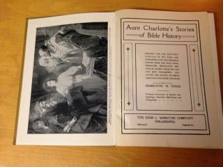 Antique Book: Aunt Charlotte ' s Stories of Bible History 1909 4