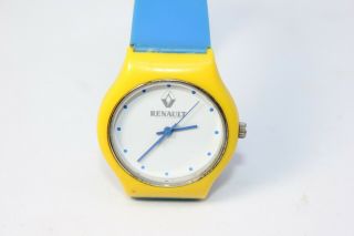 Renault Car Watch Vintage 1990’s Yellow Blue
