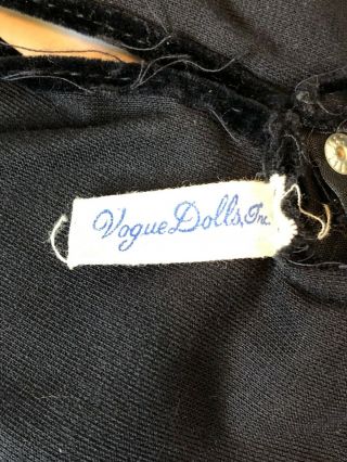 Vintage Vogue Jill Black Velvet Evening Gown Dress 7417 DOLL NOT 5