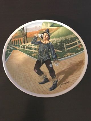 Wizard Of Oz Plate Scarecrow If I Only Had A Brain Knowles Collector