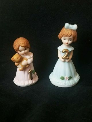 Growing Up Birthday Girls Figurine Ages 1 And 2 Year Old