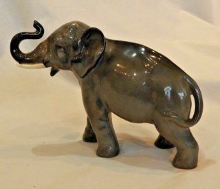 Royal Doulton by Charles Noke Grey Elephant HN 2644 with Trunk in Salute 2