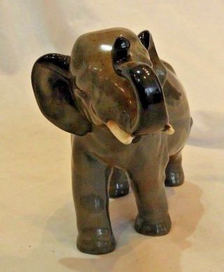 Royal Doulton by Charles Noke Grey Elephant HN 2644 with Trunk in Salute 3
