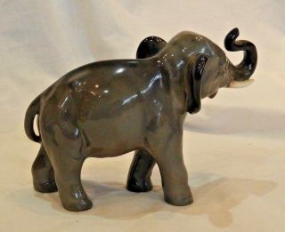 Royal Doulton by Charles Noke Grey Elephant HN 2644 with Trunk in Salute 4
