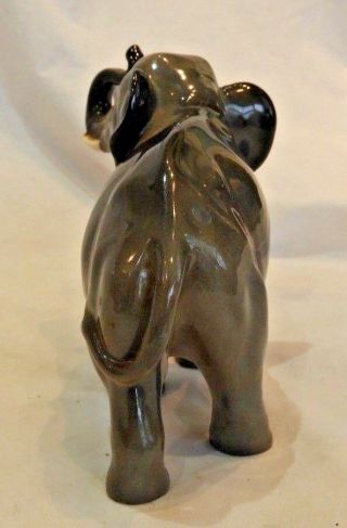 Royal Doulton by Charles Noke Grey Elephant HN 2644 with Trunk in Salute 5