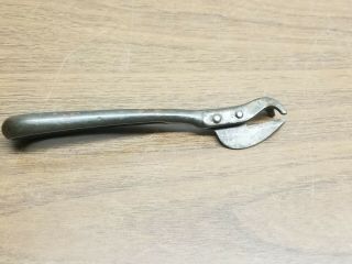 Antique Cast Iron Hand Held Can Opener - 5.  5 " Long