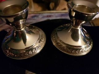 Gorgeous Vintage Duchin Sterling Silver Candle Holders Polished
