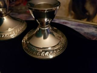 Gorgeous Vintage Duchin Sterling Silver Candle holders polished 2