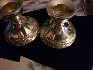 Gorgeous Vintage Duchin Sterling Silver Candle holders polished 4