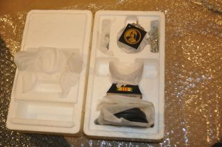 Rare Franklin Vietnam Veterans Pocket Watch W/ Stand Tag Chain Case Box
