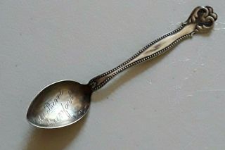 Sterling Souvenir Spoon Old Point Comfort Va.  Antique 3 1/2 Inch Spoon