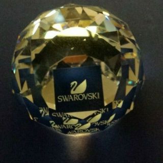 Swarovski Club Emblem Crystal Paperweight Never Been Displayed