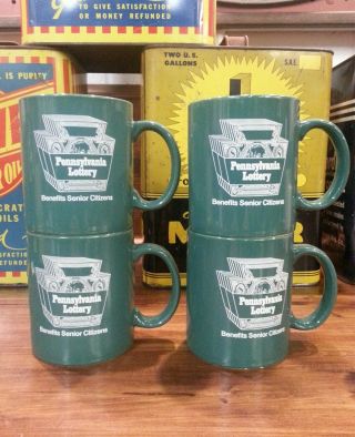 " Pennsylvania Lottery Coffee Mugs "