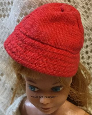 Vintage 1965 Barbie Skipper On Wheels 1032 Red Hat Only.