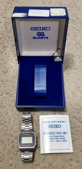 Seiko Alarm Chronograph Mens Digital Stainless Watch - Fix Or Parts Only