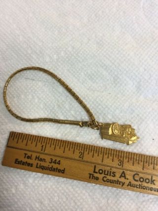 Antique Vintage Gold Key Fob Charm Bracelet Oster Mfg Co The Pipe Master