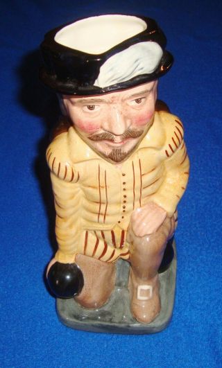 Large Vintage Royal Doulton English Ceramic " Sir Francis Drake” 9”character Jug