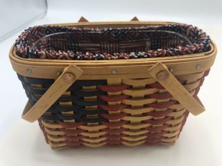 LONGBERGER COLLECTOR’S CLUB HANDWOVEN BASKET/2002 6