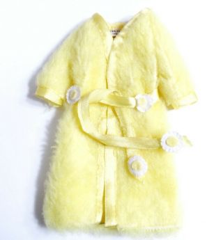 Htf Vintage Skipper Dolls Lemon Fluff Robe 1day