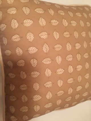 Longaberger Pillow Stone Leaf Fabric