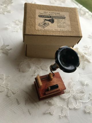 Vintage Shackman Dollhouse Miniature Phonograph