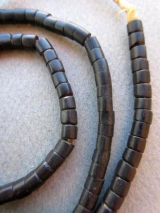 Antique Black Masai Beads [67854]