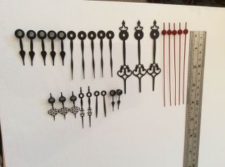 Vintage French Clock Hands - Parts Or Spares,  Various.