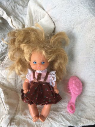 Vintage Heart Family Baby/toddler Girl Doll 1976 Mattel W/ Outfit Good Cond.