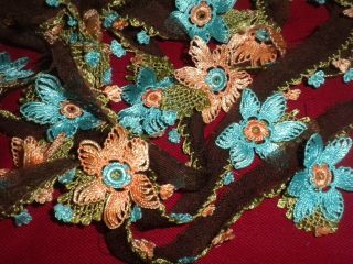 Vintage Armenian Handmade Silk Crochet Lace Trim & Edging Code:d102