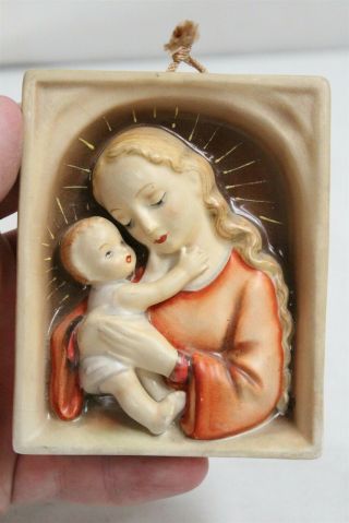 Goebel Hummel Madonna With Child Porcelain Wall Plaque