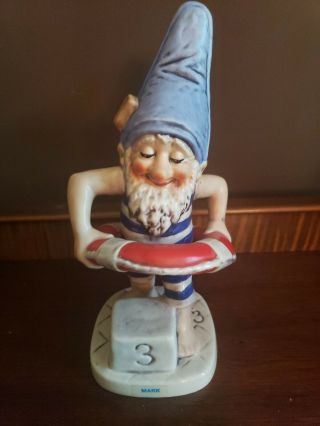 Goebel W Germany Co Boy Gnome Figurine Mark The Swimmer