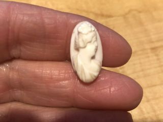 Antique Hand Carved High Relief Conch Shell Cameo