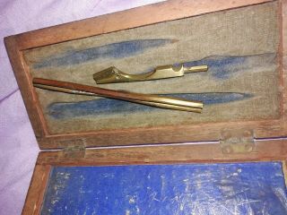 Antique Dividers compass in wooden box,  nautical,  Brass,  wooden box 5