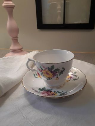 Vintage Collectible Royal Vale English Fine Bone China Tea Cup and Saucer 5