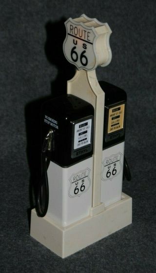 U.  S.  Route 66 Gas Pumps Salt And Pepper Shakers - Lights Up - Vintage