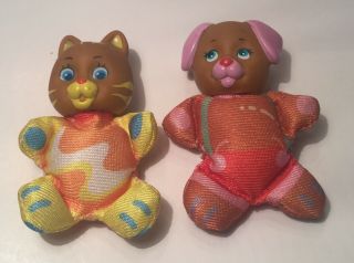 Vintage Lewis Galoob (two) 1989 So Small Baby Dolls Bean Bag Toys