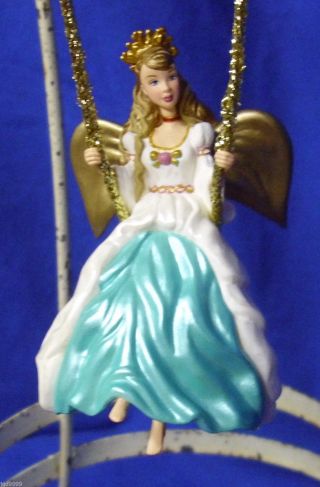 Hallmark Christmas Ornament Barbie Angel of Joy 2000 Barbie on Swing 2