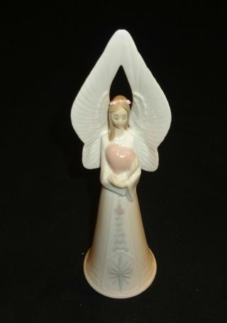 Lladro - Angel Bell Figurine - Heart Sounds Of Love (6474)