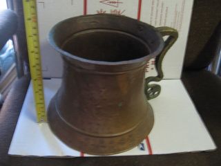 Large Vintage Copper Tankard Great For Display - Mancave Must - Will Not Hold Water