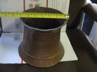LARGE VINTAGE COPPER TANKARD GREAT FOR DISPLAY - MANCAVE MUST - WILL NOT HOLD WATER 4